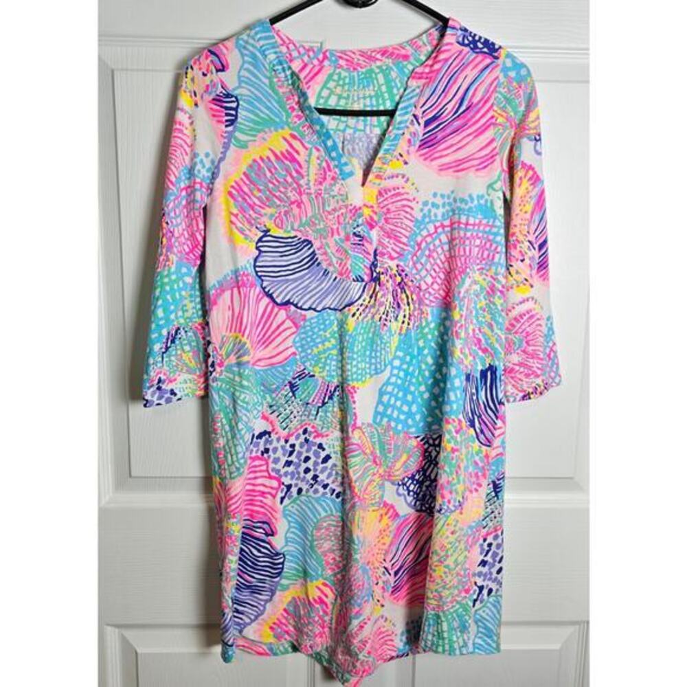 Lily Pulitzer Ali Dress Multi Roar of The Seas Women's XS‎